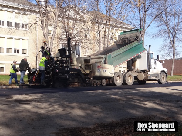 Pavement installation on 2nd St SW